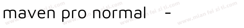 maven pro normal字体字体转换